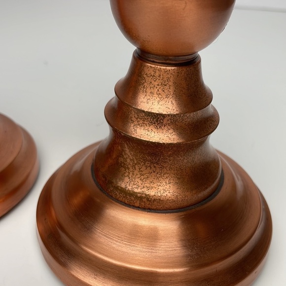Pair Copper Candle Stick Holders Fantasy Copperware Ltd - Picture 3 of 10